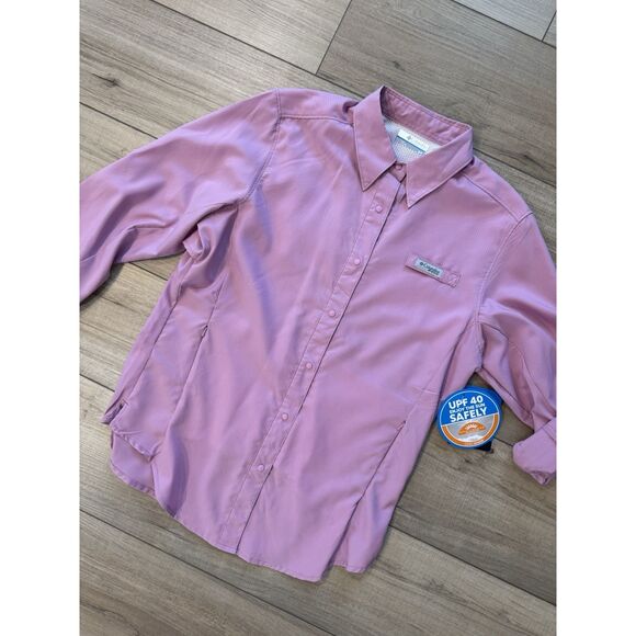 COLUMBIA Women's PFG Tamiami II Long Sleeve Shirt Purple S Small NWT Omni wick - Picture 6 of 6